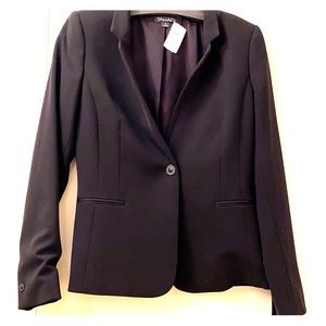 Tahari fitted black blazer